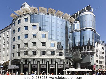 Haas Haus 上に Stephansplatz 建築家 Hans Hollein ウィーン オーストリア ヨーロッパ 写真館 イメージ館 Iblrdr Fotosearch