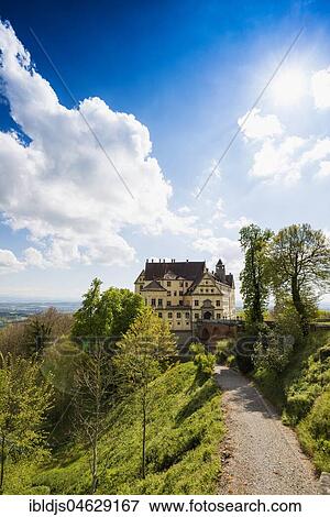 Heiligenberg Castle, Renaissance castle, Heiligenberg, Lake Constance District, Linzgau, Lake Constance, Baden-Württemberg, Germany, Europe View Large Photo Image Stock Photo - Heiligenberg Castle, Renaissance castle, Heiligenberg, Lake Constance District, Linzgau, Lake Constance, Baden-Württemberg, Germany, Europe. Fotosearch