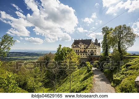 Heiligenberg Castle, Renaissance castle, Heiligenberg, Lake Constance District, Linzgau, Lake Constance, Baden-Württemberg, Germany, Europe View Large Photo Image Stock Photography - Heiligenberg Castle, Renaissance castle, Heiligenberg, Lake Constance District, Linzgau, Lake Constance, Baden-Württemberg, Germany, Europe. Fotosearch