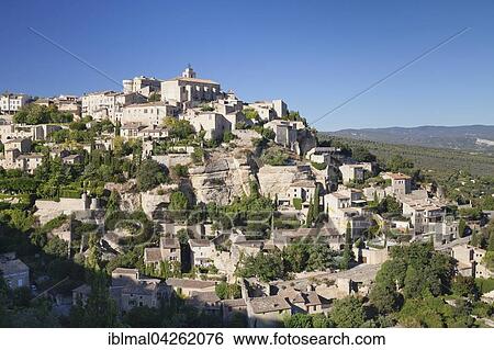 Historic centre with Renaissance castle, Gordes, Provence, Provence-Alpes-Cote d'Azur, Southern France, France, Europe View Large Photo Image Stock Photograph - Historic centre with Renaissance castle, Gordes, Provence, Provence-Alpes-Cote d'Azur, Southern France, France, Europe. Fotosearch