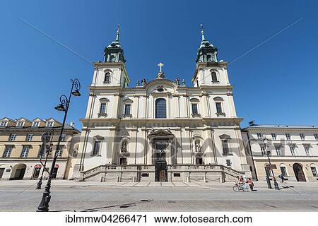 Stock Image - Holy Cross Church, historic centre, Warsaw, Mazovia Province, Poland, Europe. Fotosearch