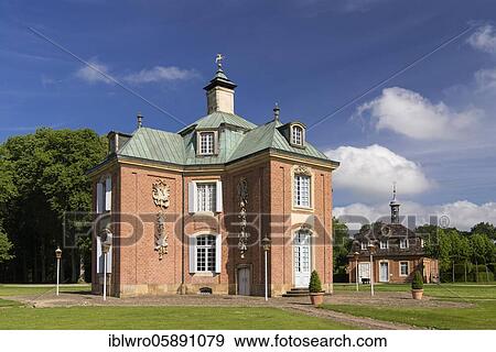 Hunting lodge Clemenswerth, Emsland, Sögel, Lower Saxony, Germany, Europe View Large Photo Image Stock Photo - Hunting lodge Clemenswerth, Emsland, Sögel, Lower Saxony, Germany, Europe. Fotosearch
