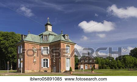 Hunting lodge Clemenswerth, Emsland, Sögel, Lower Saxony, Germany, Europe View Large Photo Image Stock Photography - Hunting lodge Clemenswerth, Emsland, Sögel, Lower Saxony, Germany, Europe. Fotosearch