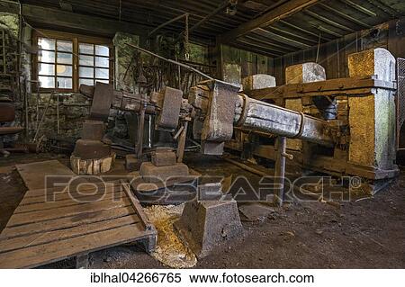 Interior, hammers, workshop in a historical hammer mill, Bad Oberdorf in Bad Hindelang, Allgau, Bavaria, Germany, Europe View Large Photo Image Stock Photography - Interior, hammers, workshop in a historical hammer mill, Bad Oberdorf in Bad Hindelang, Allgau, Bavaria, Germany, Europe. Fotosearch