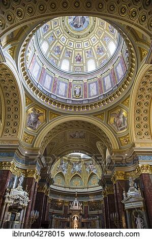 Interior, St. Stephen's Basilica, Budapest, Hungary, Europe View Large Photo Image Stock Photography - Interior, St. Stephen's Basilica, Budapest, Hungary, Europe. Fotosearch