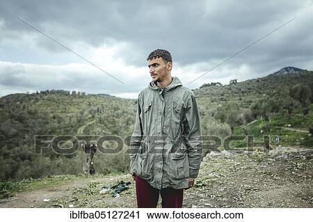 Isam, from Syria, Camp Moria, Lesbos, Greece, Europe View Large Photo Image Stock Image - Isam, from Syria, Camp Moria, Lesbos, Greece, Europe. Fotosearch