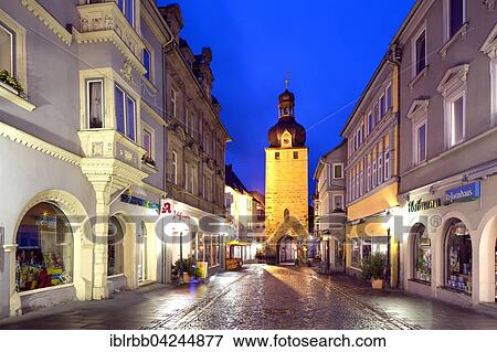Jewish Tower, medieval tower and gate, at twilight, Coburg, Upper Franconia, Bavaria, Germany, Europe View Large Photo Image Stock Photo - Jewish Tower, medieval tower and gate, at twilight, Coburg, Upper Franconia, Bavaria, Germany, Europe. Fotosearch
