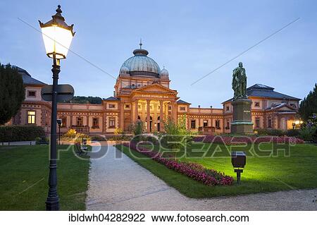 Stock Image - Kaiser-Wilhelms-Bad, spa garden, Bad Homburg, Hesse, Germany, Europe. Fotosearch