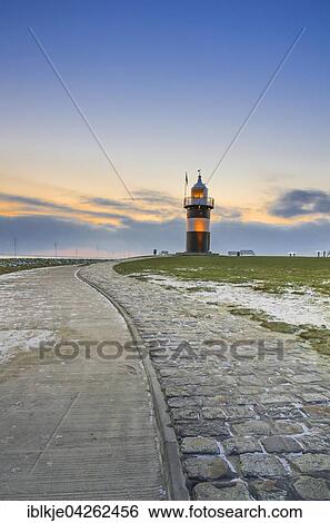 Kleiner Preusse lighthouse, Wremen, Lower Saxony, Germany, Europe View Large Photo Image Stock Photograph - Kleiner Preusse lighthouse, Wremen, Lower Saxony, Germany, Europe. Fotosearch