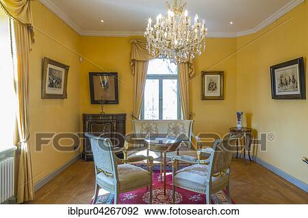 Stock Image - Ladies' salon in Villa Teresa, Coswig, Saxony, Germany, Europe. Fotosearch