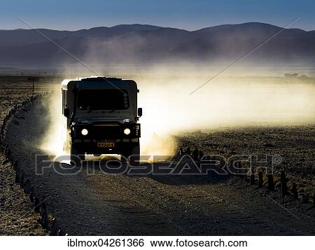 Land Rover driving in the Kulala Wilderness Reserve, Namib Desert, backlight, Hardap Region, Namibia, Africa View Large Photo Image Stock Photograph - Land Rover driving in the Kulala Wilderness Reserve, Namib Desert, backlight, Hardap Region, Namibia, Africa. Fotosearch