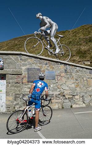 Le Geant, Octave Lapize, sculpture at street pass Col du Tourmalet, Hautes Pyrenees, France, Europe View Large Photo Image Stock Image - Le Geant, Octave Lapize, sculpture at street pass Col du Tourmalet, Hautes Pyrenees, France, Europe. Fotosearch
