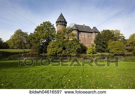Linn Castle, moated castle, Krefeld, Lower Rhine, North Rhine-Westphalia, Germany, Europe View Large Photo Image Stock Photo - Linn Castle, moated castle, Krefeld, Lower Rhine, North Rhine-Westphalia, Germany, Europe. Fotosearch