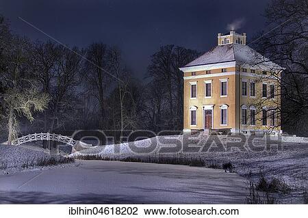 Luisium, classicist country house by night, Dessau-Wörlitz Garden Kingdom, UNESCO World Cultural Heritage Site, Dessau, Saxony-Anhalt, Germany, Europe View Large Photo Image Stock Image - Luisium, classicist country house by night, Dessau-Wörlitz Garden Kingdom, UNESCO World Cultural Heritage Site, Dessau, Saxony-Anhalt, Germany, Europe. Fotosearch