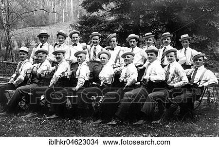 Male club with suspenders and shirt ca. 1925, exact place unknown, Germany, Europe View Large Photo Image Picture - Male club with suspenders and shirt ca. 1925, exact place unknown, Germany, Europe. Fotosearch