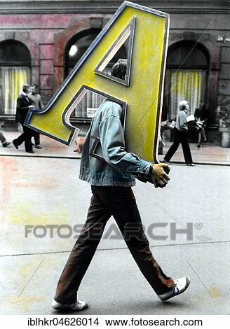 Man transporting letter A ca. 1970s, exact place unknown, Czech Republic, Europe View Large Photo Image Picture - Man transporting letter A ca. 1970s, exact place unknown, Czech Republic, Europe. Fotosearch