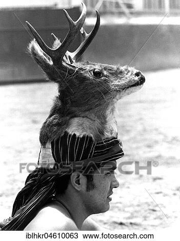Man wearing deer head on his head, Mexico City, Mexico, Central America View Large Photo Image Stock Image - Man wearing deer head on his head, Mexico City, Mexico, Central America. Fotosearch