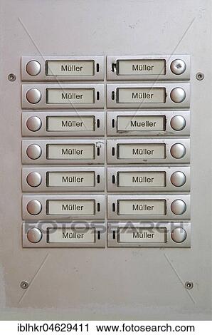 Many door bell nameplates all with the name Müller, Berlin, Germany, Europe View Large Photo Image Stock Image - Many door bell nameplates all with the name Müller, Berlin, Germany, Europe. Fotosearch