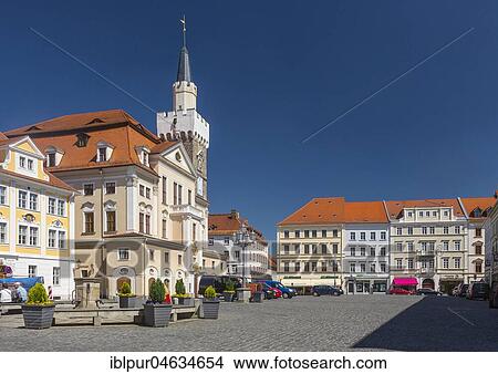 Market and Town Hall, Löbau, Saxony, Germany, Europe View Large Photo Image Picture - Market and Town Hall, Löbau, Saxony, Germany, Europe. Fotosearch