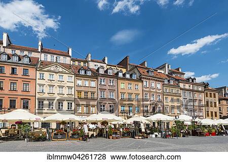 Marketplace, restaurants, historic centre, Warsaw, Mazovia, Poland, Europe View Large Photo Image Stock Photo - Marketplace, restaurants, historic centre, Warsaw, Mazovia, Poland, Europe. Fotosearch