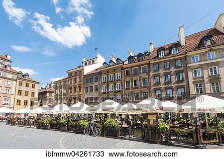 Marketplace, restaurants in the historic centre, Warsaw, Mazovia, Poland, Europe View Large Photo Image Stock Image - Marketplace, restaurants in the historic centre, Warsaw, Mazovia, Poland, Europe. Fotosearch