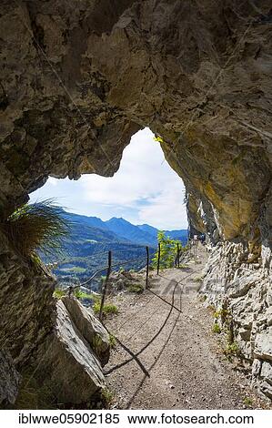 Mountain bikers on the high altitude trail through the Ewige Wand, Bad Goisern, Salzkammergut, Upper Austria, Austria, Europe View Large Photo Image Stock Photography - Mountain bikers on the high altitude trail through the Ewige Wand, Bad Goisern, Salzkammergut, Upper Austria, Austria, Europe. Fotosearch