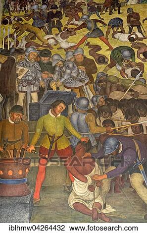 Mural by Diego Rivera, history of the country, 1929, Palace of Cortes, Cuernavaca, Morelos, Mexico, North America View Large Photo Image Stock Image - Mural by Diego Rivera, history of the country, 1929, Palace of Cortes, Cuernavaca, Morelos, Mexico, North America. Fotosearch