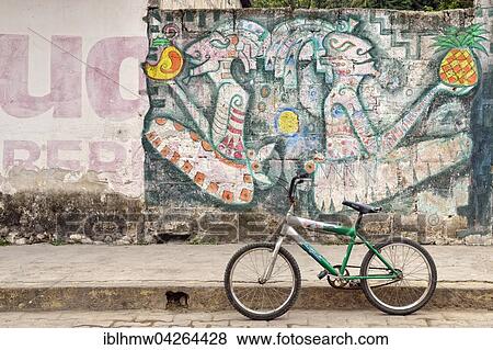 Mural, old bicycle, Jalcomulco, Veracruz, Mexico, North America View Large Photo Image Stock Photo - Mural, old bicycle, Jalcomulco, Veracruz, Mexico, North America. Fotosearch