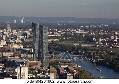 New European Central Bank, ECB, cityscape, view from the Main Tower, Frankfurt, Hesse, Germany, Europe View Large Photo Image Stock Image - New European Central Bank, ECB, cityscape, view from the Main Tower, Frankfurt, Hesse, Germany, Europe. Fotosearch