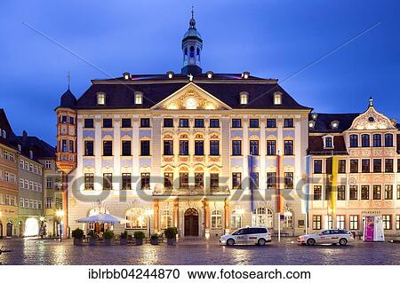 New Town Hall on the market square at dusk, Coburg, Upper Franconia, Bavaria, Germany, Europe View Large Photo Image Stock Image - New Town Hall on the market square at dusk, Coburg, Upper Franconia, Bavaria, Germany, Europe. Fotosearch