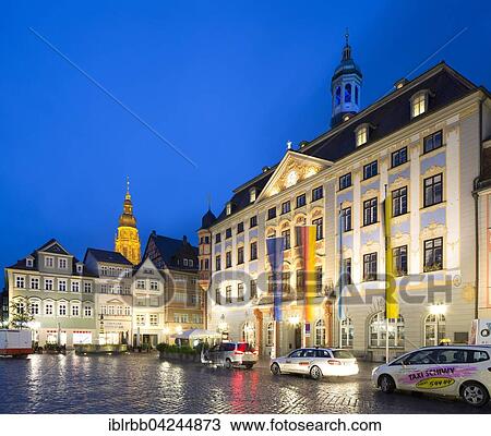 New Town Hall on the market square at dusk, Coburg, Upper Franconia, Bavaria, Germany, Europe View Large Photo Image Stock Image - New Town Hall on the market square at dusk, Coburg, Upper Franconia, Bavaria, Germany, Europe. Fotosearch