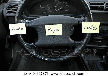 Nonsense, orientation, help, steering wheel with notes, Germany, Europe View Large Photo Image Stock Image - Nonsense, orientation, help, steering wheel with notes, Germany, Europe. Fotosearch