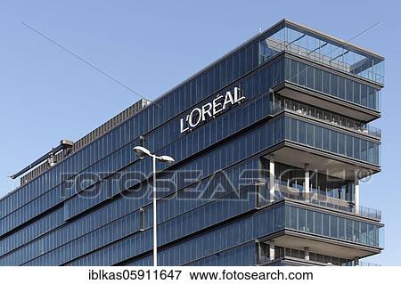 Office building L'Oréal Germany, Group headquarters, Düsseldorf, North Rhine-Westphalia, Germany, Europe View Large Photo Image Stock Photo - Office building L'Oréal Germany, Group headquarters, Düsseldorf, North Rhine-Westphalia, Germany, Europe. Fotosearch