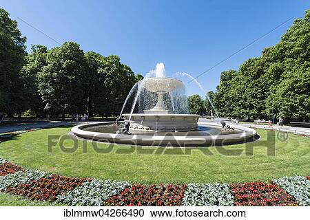 Stock Image - Ogrod Saski Park, Pilsudski Square, historic centre, Warsaw, Mazovia Province, Poland, Europe. Fotosearch