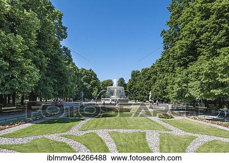 Stock Photo - Ogrod Saski Park, Pilsudski Square, historic centre, Warsaw, Mazovia Province, Poland, Europe. Fotosearch