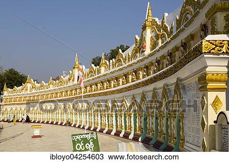 Pagoda of Umin Thounzeh, Sagaing, Mandalay, Myanmar, Asia View Large Photo Image Stock Image - Pagoda of Umin Thounzeh, Sagaing, Mandalay, Myanmar, Asia. Fotosearch