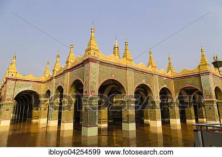 Pagoda on Mandalay Hill, Aungmyaythazan, Mandalay, Myanmar, Asia View Large Photo Image Stock Photo - Pagoda on Mandalay Hill, Aungmyaythazan, Mandalay, Myanmar, Asia. Fotosearch
