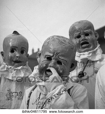 People with baby masks, carnival, around 1950, around Freiburg, Germany, Europe View Large Photo Image Stock Photography - People with baby masks, carnival, around 1950, around Freiburg, Germany, Europe. Fotosearch