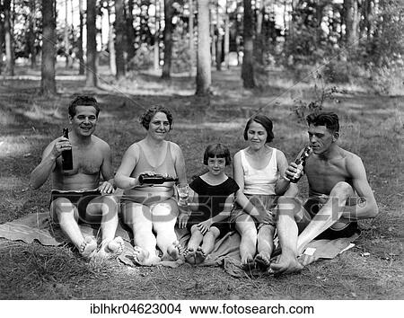 Picnic c. 1930, exact place unknown, Germany, Europe View Large Photo Image Picture - Picnic c. 1930, exact place unknown, Germany, Europe. Fotosearch