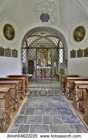 Stock Image - Pilgrimage church Maria Larch, interior view, Terfens, Tyrol, Austria, Europe. Fotosearch