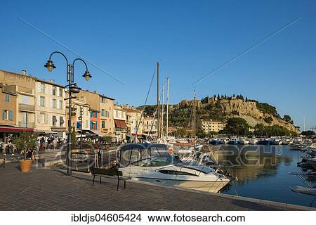 Port promenade, Cassis, Bouches-du-Rhone, Provence-Alpes-Côte d' Azur, South of France, France, Europe View Large Photo Image Picture - Port promenade, Cassis, Bouches-du-Rhone, Provence-Alpes-Côte d' Azur, South of France, France, Europe. Fotosearch