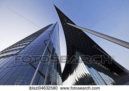 Stock Image - Post Tower, Headquarter of the logistics group Deutsche Post DHL, Bonn, North Rhine-Westphalia, Germany, Europe. Fotosearch