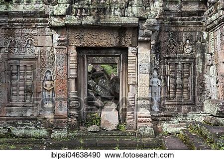 Stock Image - Preah Khan Temple, Angkor, Cambodia, Asia. Fotosearch