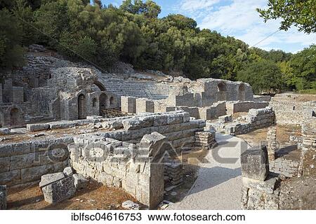 Prytaneion, Asklepios Treasury and Ancient Theatre, Ruin City, Butrint National Park, Saranda, Albania, Europe View Large Photo Image Stock Image - Prytaneion, Asklepios Treasury and Ancient Theatre, Ruin City, Butrint National Park, Saranda, Albania, Europe. Fotosearch