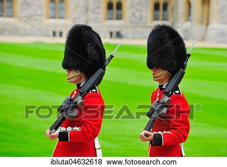 Queen's Guards, royal guards at Windsor Castle, Windsor, Great Britain, Europe View Large Photo Image Stock Photo - Queen's Guards, royal guards at Windsor Castle, Windsor, Great Britain, Europe. Fotosearch