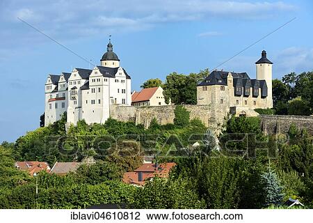 Stock Image - Ranis Castle, Ranis, Thuringia, Germany, Europe. Fotosearch