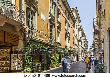 Renaissance architecture in the Old Town, Via Cappello, Verona, Veneto, Italy, Europe View Large Photo Image Stock Photograph - Renaissance architecture in the Old Town, Via Cappello, Verona, Veneto, Italy, Europe. Fotosearch