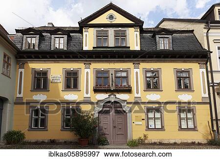 Residence of Johann Carl August Musäus, Albert Schweitzer Memorial, Weimar, Thuringia, Germany, Europe View Large Photo Image Stock Photo - Residence of Johann Carl August Musäus, Albert Schweitzer Memorial, Weimar, Thuringia, Germany, Europe. Fotosearch