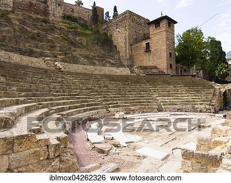 Roman theater, Malaga, Malaga Province, Andalusia, Spain, Europe View Large Photo Image Stock Photograph - Roman theater, Malaga, Malaga Province, Andalusia, Spain, Europe. Fotosearch