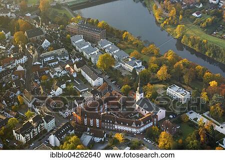 Ruhr, Church of St. Peter with old people's home St. Josef, autumn mood, Essen-Kettwig, Essen, Ruhr district, North Rhine-Westphalia, Germany, Europe View Large Photo Image Stock Image - Ruhr, Church of St. Peter with old people's home St. Josef, autumn mood, Essen-Kettwig, Essen, Ruhr district, North Rhine-Westphalia, Germany, Europe. Fotosearch